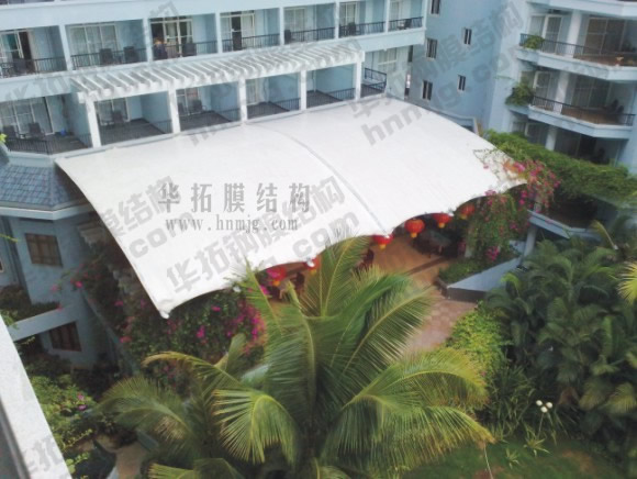 三亚湾天泽海韵酒店大堂吧膜结构