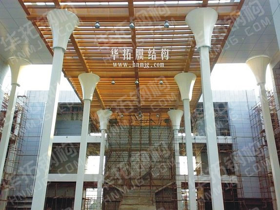 海南省博物馆中庭钢结构、膜结构