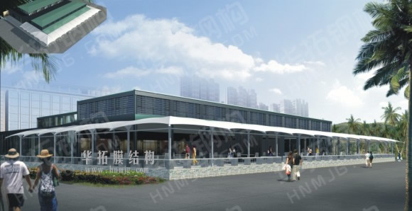 三亚半山半岛洲际酒店地中海餐厅膜结构