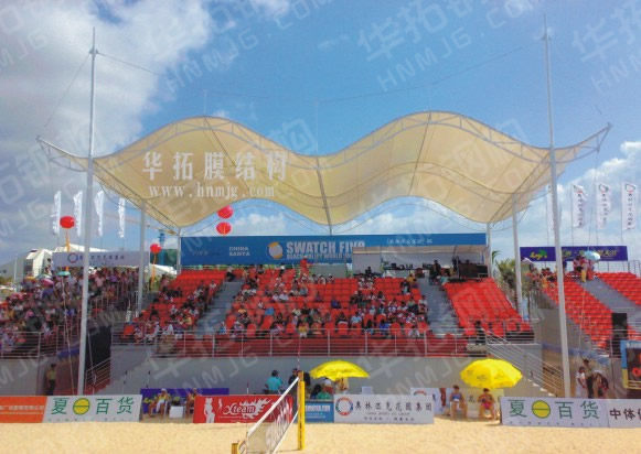 三亚湾世界沙滩排球巡回赛看台膜结构